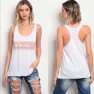 Womanist Razor Back Tank {Boutique}
